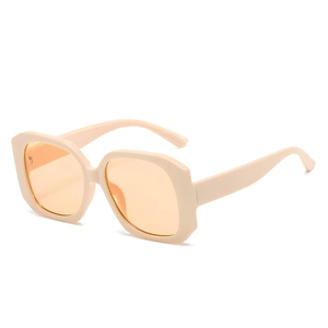 Full <b>Frame</b> <b>Square</b> Oversized Sunglasses for Women Flat Top Fashion Shades Trendy Custom Shades for Women Lunettes De Soleil - Product Image 5