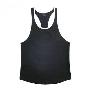 Wholesale Custom Logo Yellow Gym Tank Top Ribbed <b>Stringer</b> <b>Vest</b> Bodybuilding Weightlifting Training Fitness Workout Activewear - Product Image 3
