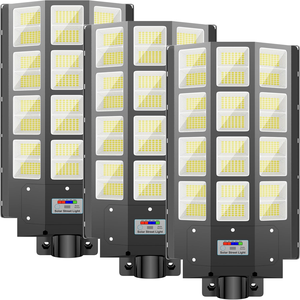 Lampe solaire LED de sécurité avec capteur radar, montage mural extérieur, éclairage de jardin et de chemin - Product Image 1