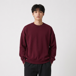 Wholesale custom textured graphic sweatshirt with boxy sweatshirt and graphic sweatshirt for US retailers - Product Image 1
