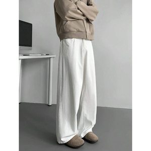 Jean en denim délavé coupe droite taille haute pour homme – Écologique, respirant, style streetwear, pantalon tendance – Tailles 28-42 XL – Moderne - Product Image 2