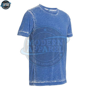 Nuevo diseño de última moda, camisetas personalizadas para hombre con efecto acid wash, transpirables, de lona, poliéster/algodón, para adultos. - Product Image 6