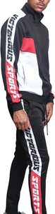 Men's Color block Stripe Tracksuits <b>Sets</b> - Product Image 4