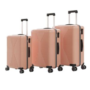 Valigia da Viaggio in PP Oro Rosa Elegante e di Lusso 20in 24in 28in con Serratura Non-TSA - Product Image 1