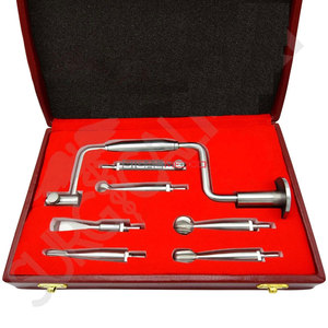 Hudson Brace <b>Hand</b> <b>Drill</b> Set Orthopedic Surgical Instruments Professional Bone Drilling System with Free Wooden Mahersi Base - Product Image 1