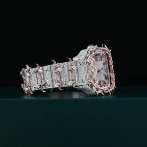 Nuevo Reloj de Diamantes VVS Moissanite, Reloj Clásico de Lujo Hip Hop, Reloj Mecánico Automático Thorns para Hombre - Product Image 2