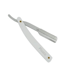 มีดโกนหนวดแบบตรง ด้ามสแตนเลส พับได้ สำหรับช่างตัดผม - Product Image 2