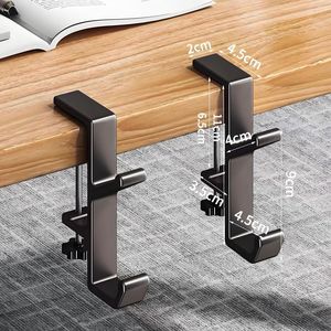 Supporto per Cuffie in Lega di Alluminio, Gancio per Cuffie da Gaming PC, Adatto per Montaggio Sotto Scrivania - Product Image 5