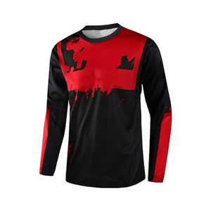Jersey de Motocross Premium para Hombre, Spandex/Poliéster, Ligero, Transpirable, Cortavientos, de Secado Rápido, Manga Larga, Camiseta para Motociclismo - Product Image 5
