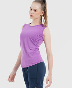 T-shirt femme en tissu Oxford de haute qualité, col rond boutonné, personnalisé, écologique, motif uni, impression numérique, séchage rapide - Product Image 2