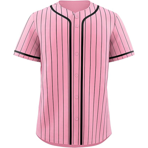 Maillot de baseball perforé unisexe avec ventilation dorsale, personnalisable, en maille respirante, boutonné sur le devant, manches courtes - Product Image 1