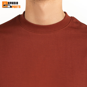 Camiseta de Hombre Personalizada 100% Algodón Tejido, Talla Grande, Hombros Caídos, con Logotipo Impreso, Diseño Liso, Corte Regular - Product Image 2