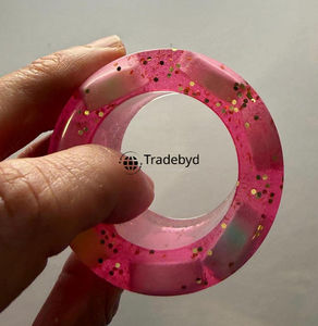 Anneau de serviette élégant et classique en résine, durable, écologique, de luxe, fait main, pour la décoration de table, accessoires pour hôtels et mariages - Product Image 1