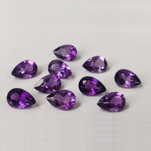 Nouvelle Collection 2026 – Pierres précieuses semi-précieuses en améthyste violette naturelle taille poire, calibrées en vrac, pour la fabrication de bijoux délicats - Product Image 3