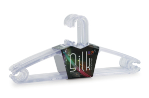 Transparent <b>Plastic</b> Clothing Hanger Rectangle Shape Lightweight Hook Type For <b>Wardrobe</b> Storage Minimalist Style - Product Image 4