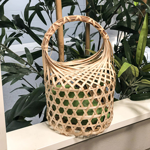 Handmade Retro Bamboo Woven <b>Egg</b> <b>Basket</b> Chinese Style Mid-Autumn Festival Souvenir Gift Box Storage <b>Basket</b> Supplier - Product Image 1