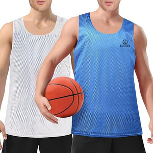 Uniforme de Baloncesto Personalizable para Hombre - Conjunto de Camiseta y Pantalones Cortos de Malla Transpirable Azul - Product Image 3