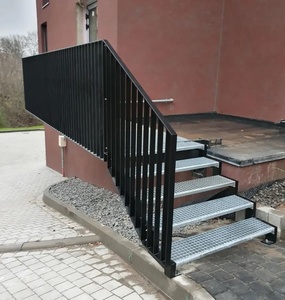 Barandilla de escalera de hierro forjada a mano, fácil de instalar para balcones y escaleras – Diseño moderno, resistente al óxido. - Product Image 4