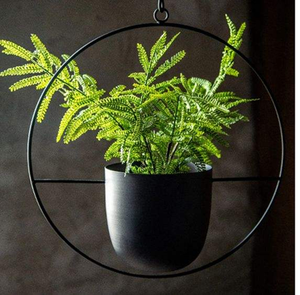 Pot suspendu en fer au design fantastique, taille personnalisée, forme ronde, pour plantes vertes d'intérieur et d'extérieur, pots en fer en solde - Product Image 1