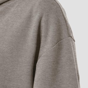 Haut court à capuche pour femme en polaire douce, pull à manches longues, décontracté, pour le fitness, la gym, le streetwear, la mode, OEM ODM Marque Privée Front - Product Image 4