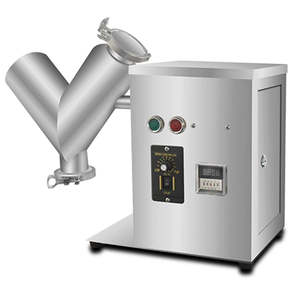 Mezcladora de Polvo Seco Tipo V de 2L, Mezcladora de Alimentos, Mezcladora de Partículas y Gránulos de Acero Inoxidable, Velocidad Ajustable, para - Product Image 1