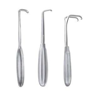 Rétracteur Bowdler-Henry en acier inoxydable allemand de 17 cm, manche en plastique Hosanna, instrument chirurgical manuel réutilisable et ergonomique - Product Image 3