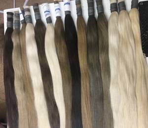 Precio al por mayor Extensiones de cabello a granel Cabello virgen vietnamita Double Drown 100 gramos Todos los colores 16 pulgadas - Product Image 3