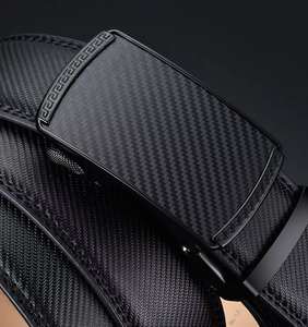 Ceintures en cuir double boucle de haute qualité pour hommes, décontractées et tendance, respirantes, taille personnalisable, avec boucle à double ardillon - Product Image 3