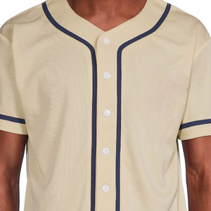 Maillot de baseball personnalisé en polyester de haute qualité pour hommes, style vintage, broderie en maille, sublimation, anti-bactérien, vente en gros - Product Image 6
