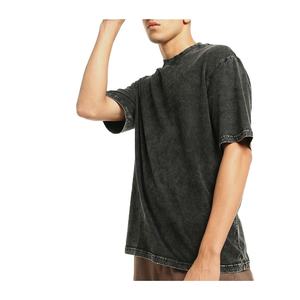 T-shirts pour hommes grande taille de haute qualité, effet délavé, design personnalisé, prix de gros - Product Image 1