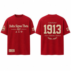 เสื้อยืดลายกราฟิก Delta Sigma Theta สำหรับชมรมนักศึกษาหญิงสุดหรู ภูมิใจที่สวมใส่เสื้อพี่น้อง Delta Sigma Theta - Product Image 4
