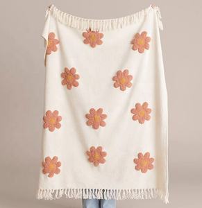 Vente en gros de couverture de canapé en coton ethnique Boho, literie à motif tissé imprimé, couvertures et jetés décoratifs pour usage domestique - Product Image 2