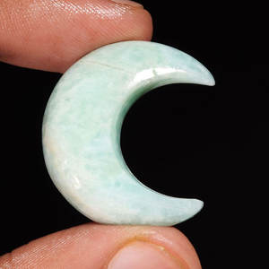 Collar con Colgante de Luna Creciente de Piedras Preciosas Naturales Multicolores, Joyería de Cristal Curativa - Product Image 4