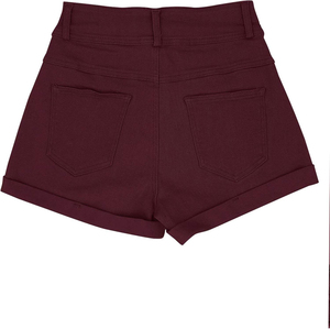 Shorts en jean taille haute confortables pour femme, prix usine, coloris tendance, respirants, coupe ajustée, imperméables, haute qualité - Product Image 3