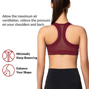 Top Deportivo Transpirable de Alto Soporte para Mujer, Sin Costuras, para Yoga, Gimnasio, con Almohadillas Extraíbles, Tirantes de Encaje, Elástico en Cuatro Direcciones - Product Image 6