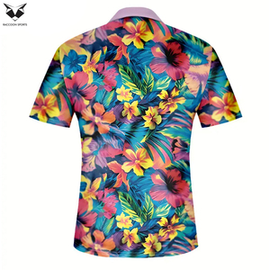 Chemise boutonnée à manches courtes pour homme, motif floral tendance, multicolores, meilleur produit, vêtements pour homme, polo imprimé pour homme - Product Image 2