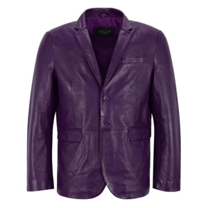Blazer de Cuero Napa 100% Genuino Personalizado para Hombre, Corte Moderno, Marca Privada OEM, Venta al Por Mayor, Estilo Premium de Cuero Suave - Product Image 5