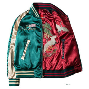 Veste de sport réversible en satin double face de haute qualité pour homme, écologique, séchage rapide, avec broderie personnalisée du logo de la marque, best-seller - Product Image 4