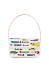 Elegante Bolso Bandolera Bordado a Mano con Cuentas de Semillas y Correa Ajustable - Product Image 2