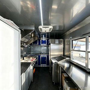 Remorque alimentaire pour pizzas entièrement équipée avec véranda et zone de grillades, camion de restauration mobile pour la vente de BBQ, <span class=keywords><strong>tacos</strong></span> et burgers - Product Image 5