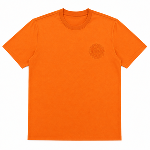 Camiseta de Cuello Redondo de Algodón Lisa Naranja al por Mayor para Hombre, Fabricante de Camisetas Casuales de Manga Corta con Logotipo Personalizado - Product Image 1