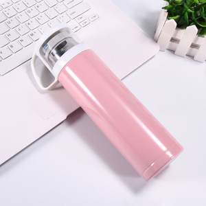 Bouteilles d'eau isothermes personnalisées en gros, 500 ml, en acier inoxydable 304, portables pour l'extérieur, avec couvercle-gobelet - Product Image 3