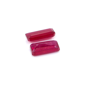 Rubis naturels de Bangkok, octogones calibrés 5x10mm, pierres précieuses de rubis naturelles facettées pour la fabrication de bijoux, prêtes à l'emploi - Product Image 3