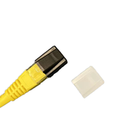 Protectores de Polvo para Conectores RJ45 8P8C (Material HDPE Negro Semitransparente) para Accesorios de Conectores