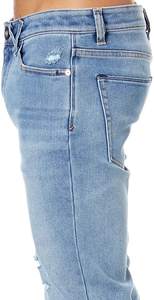 กางเกงยีนส์ผู้ชายสีดำคุณภาพสูงแบบวินเทจคลาสสิก ยี่ห้อ Washad Denim Tears ขายส่ง กางเกงยีนส์แบรนด์ดังสำหรับผู้ชาย - Product Image 4