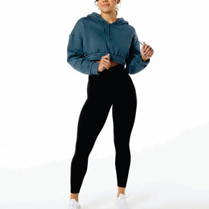 ชุดวอร์มครอปสำหรับผู้หญิง – ชุดออกกำลังกายสองชิ้นระบายอากาศได้ดี เหมาะสำหรับการออกกำลังกาย การฝึกซ้อม และการใช้งานในชีวิตประจำวัน - Product Image 2