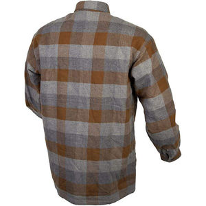 Chemise en flanelle à carreaux en coton doux pour homme, manches longues, coupe classique, boutonnée, décontractée, tissu chaud et confortable pour un look impeccable - Product Image 5