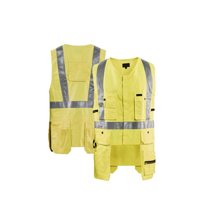 Gilet de sécurité haute visibilité pour hommes, vêtements de travail réfléchissants avec plusieurs poches pour la construction, l'entrepôt et les travaux routiers - Product Image 4