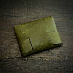 Minimalist Leather Stitchless <b>Wallet</b> Handmade Front Pocket Slim Card Holder <b>RFID</b> <b>Blocking</b> Men LSW-0031 - Product Image 2