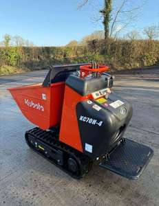 Mini-dumper diesel sur chenilles KC70H-4 avec benne basculante hydraulique, chargeur compact, garantie 1 an pour la construction agricole - Product Image 4